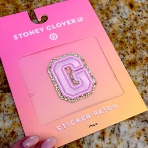 Stoney Clover Lane x Target light pink letter G sticker patch